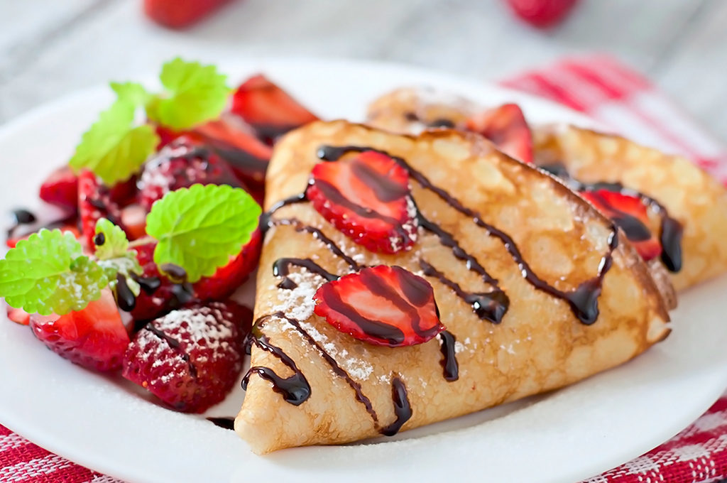 crepas con fresa