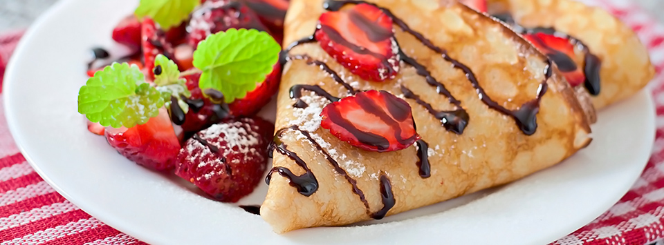 crepas con fresa