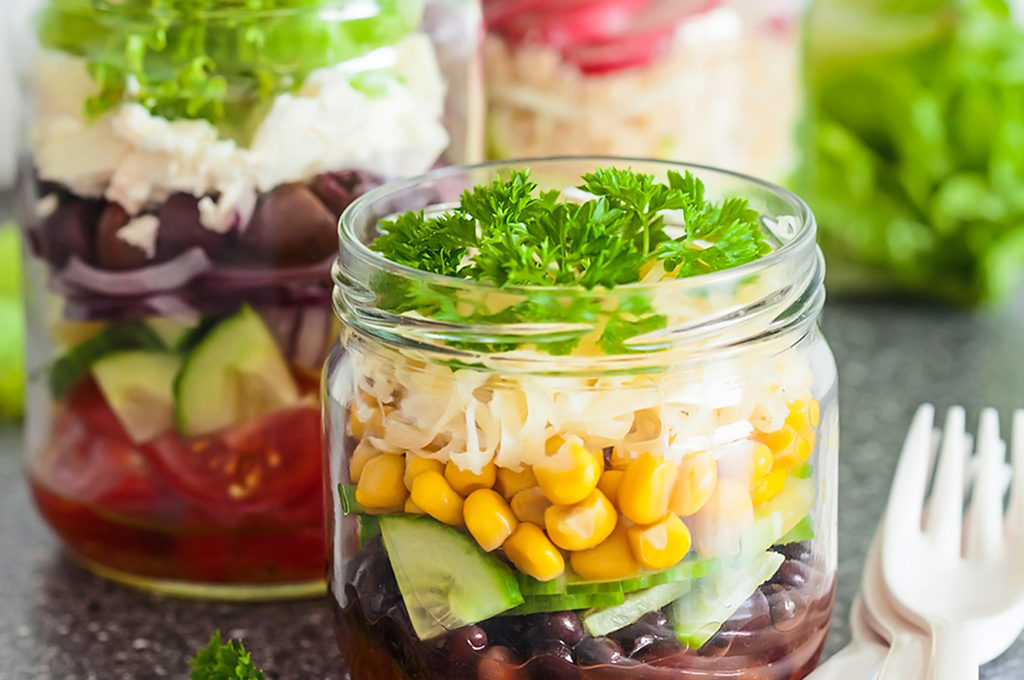 ensalada mix de frijoles