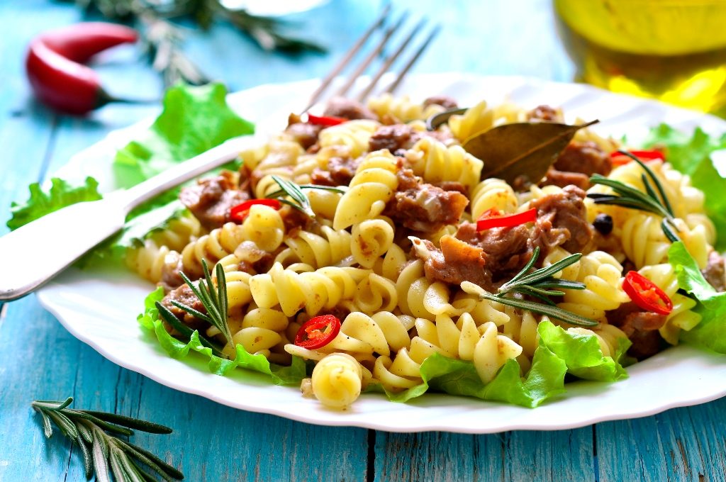 ensalada tibia con carne