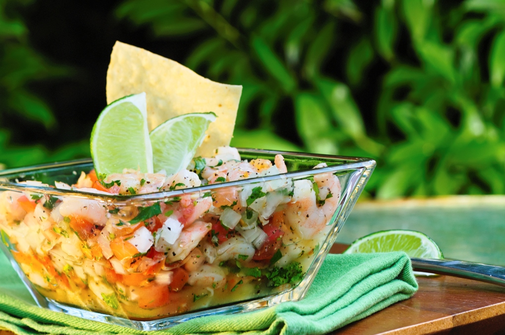 ceviche con mango