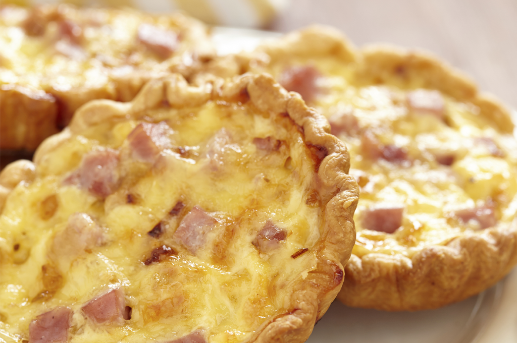 Mini pie de jamón y queso