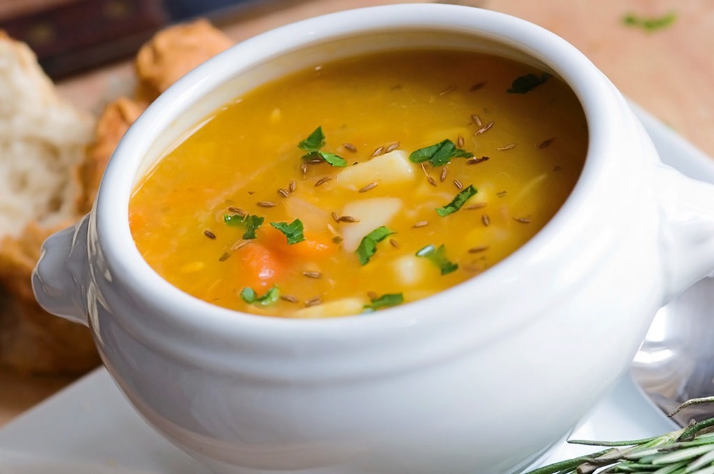 Esta sopa es una delicia culinaria.