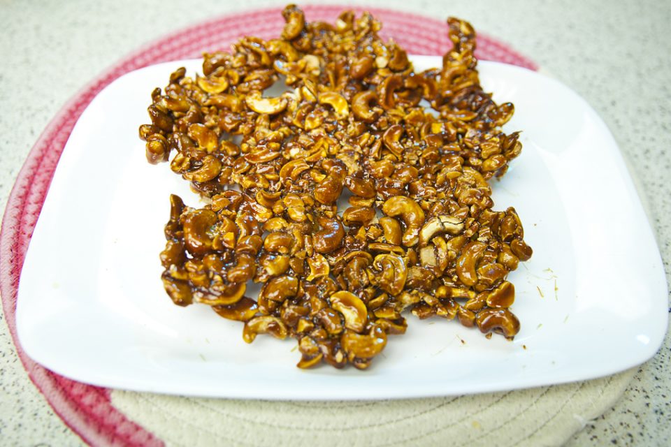 semillas garrapiñadas de marañón