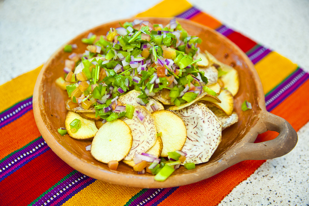 Nachos de yuca y malanga