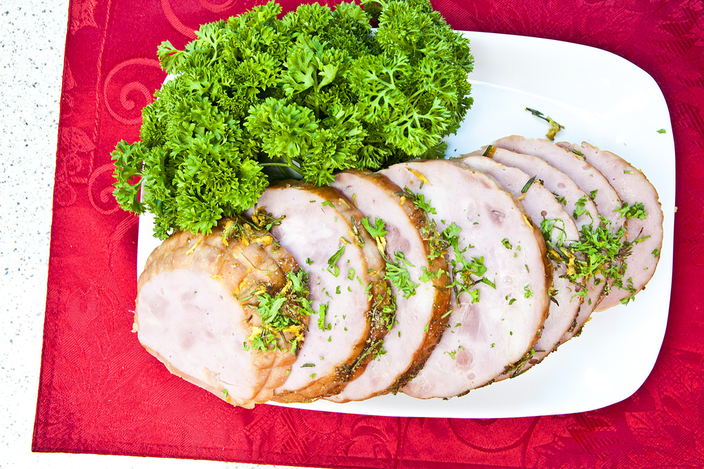 Jamón de cerdo al horno