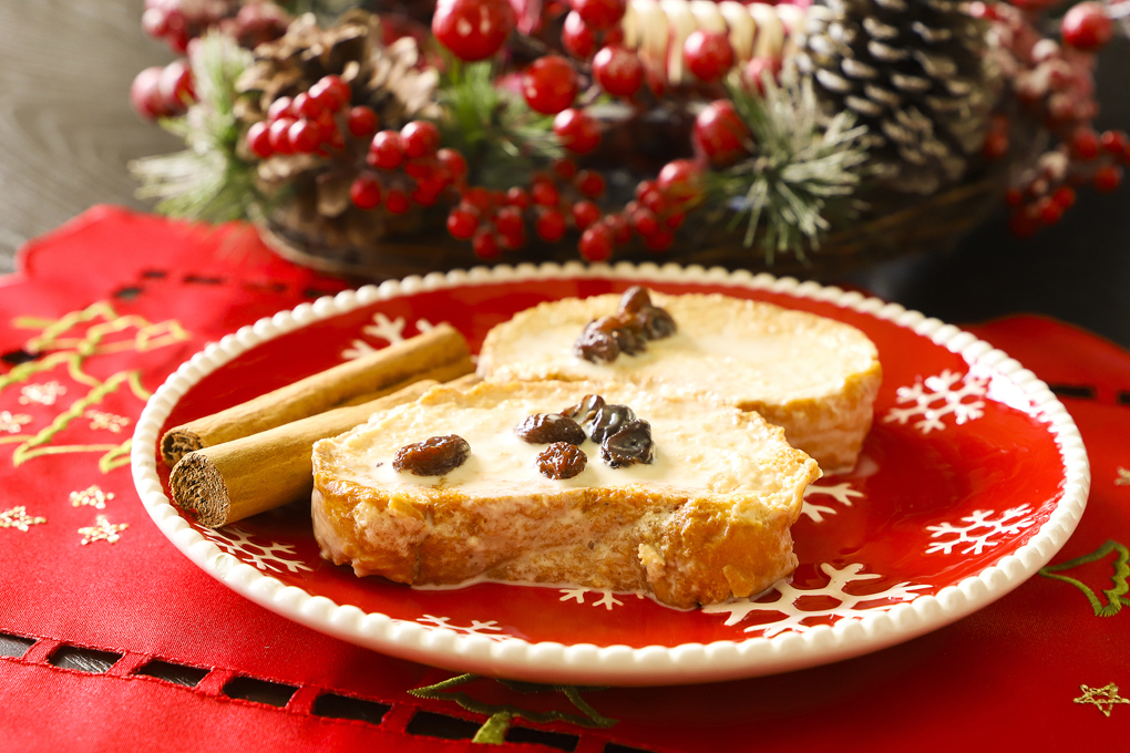 cena navideña hondureña: torrejas