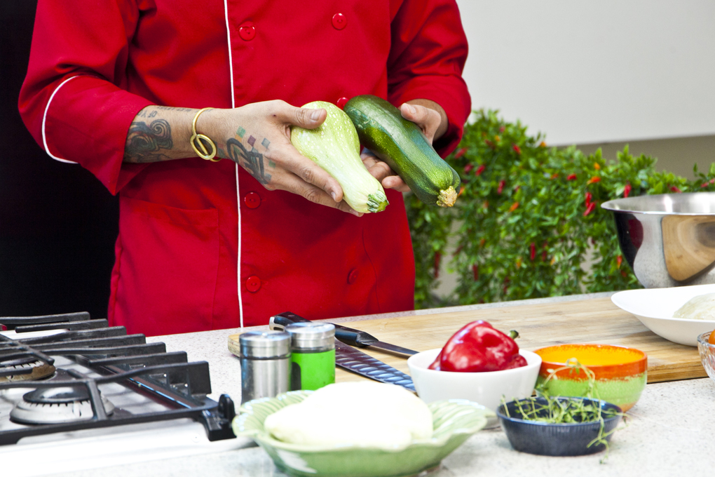 Barquitos de zucchini y pollo 2