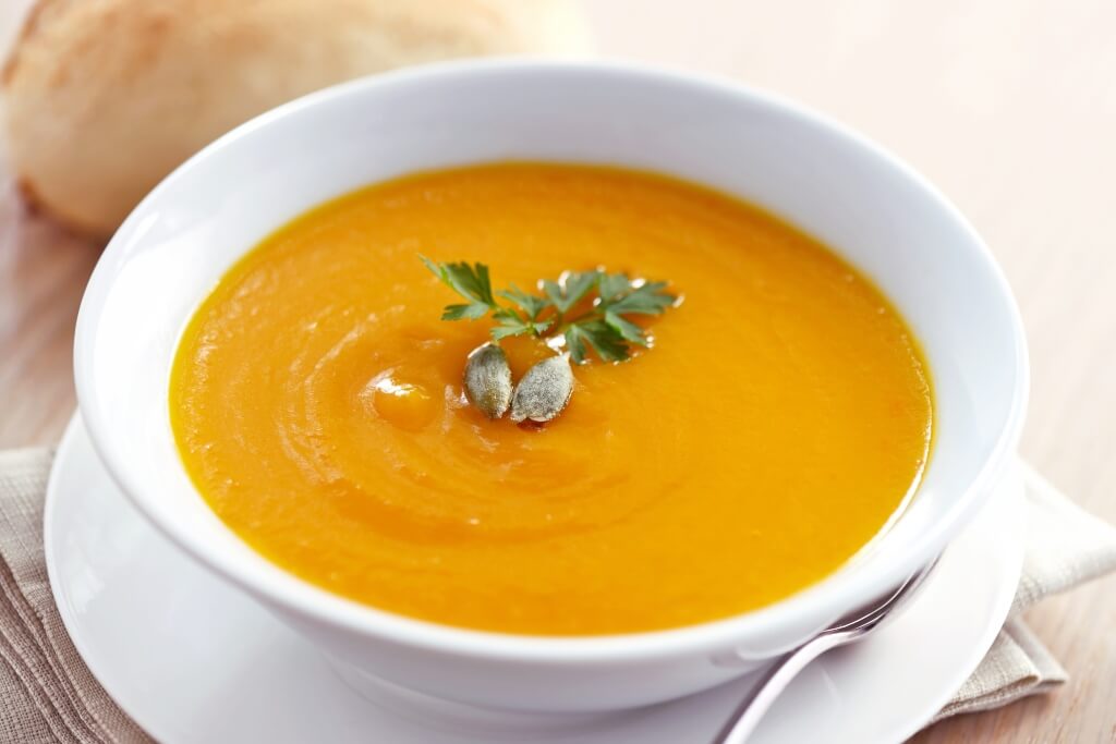 Crema de calabaza con canela