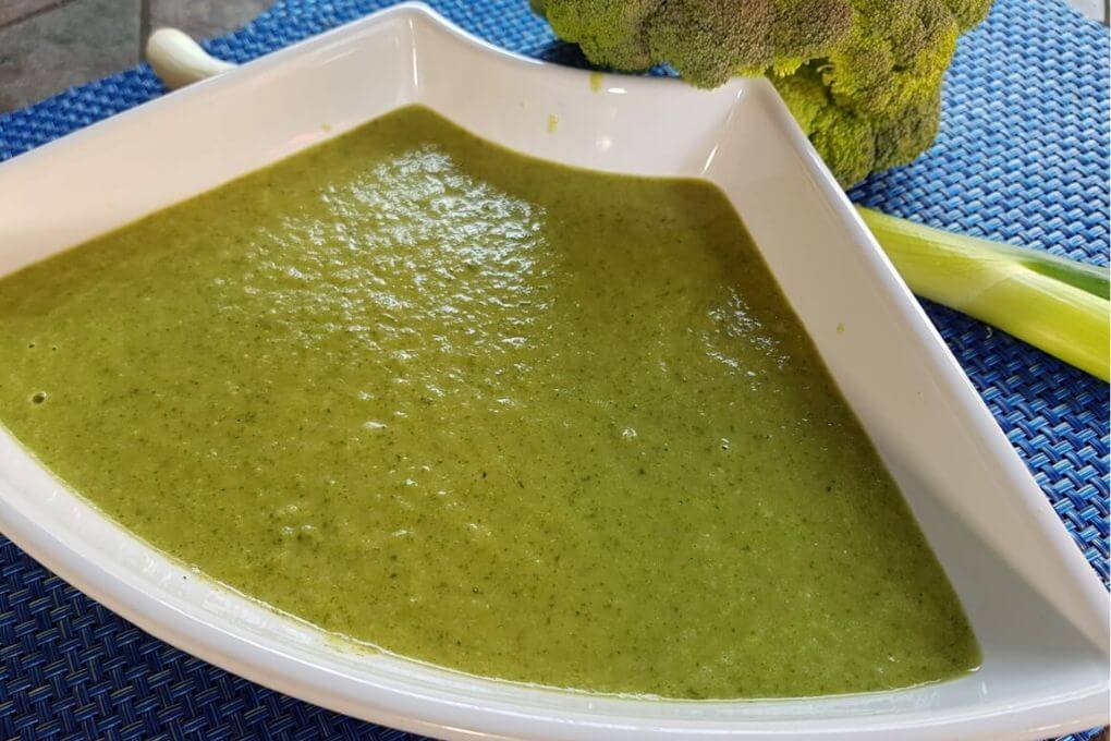 crema de vegetales verdes