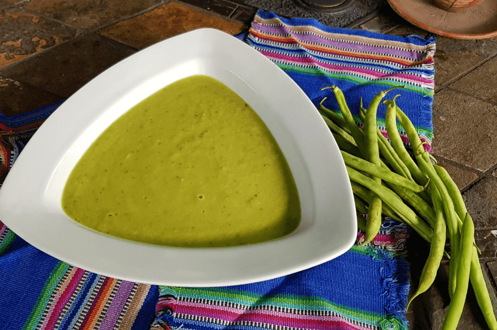 Crema de frijoles verdes