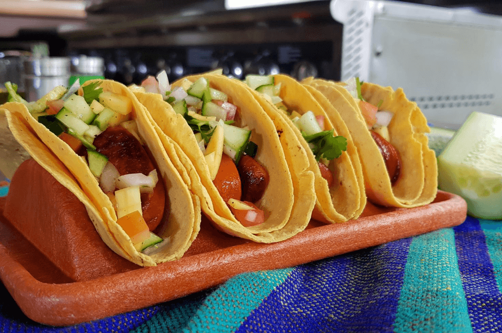 tacos con chorizo