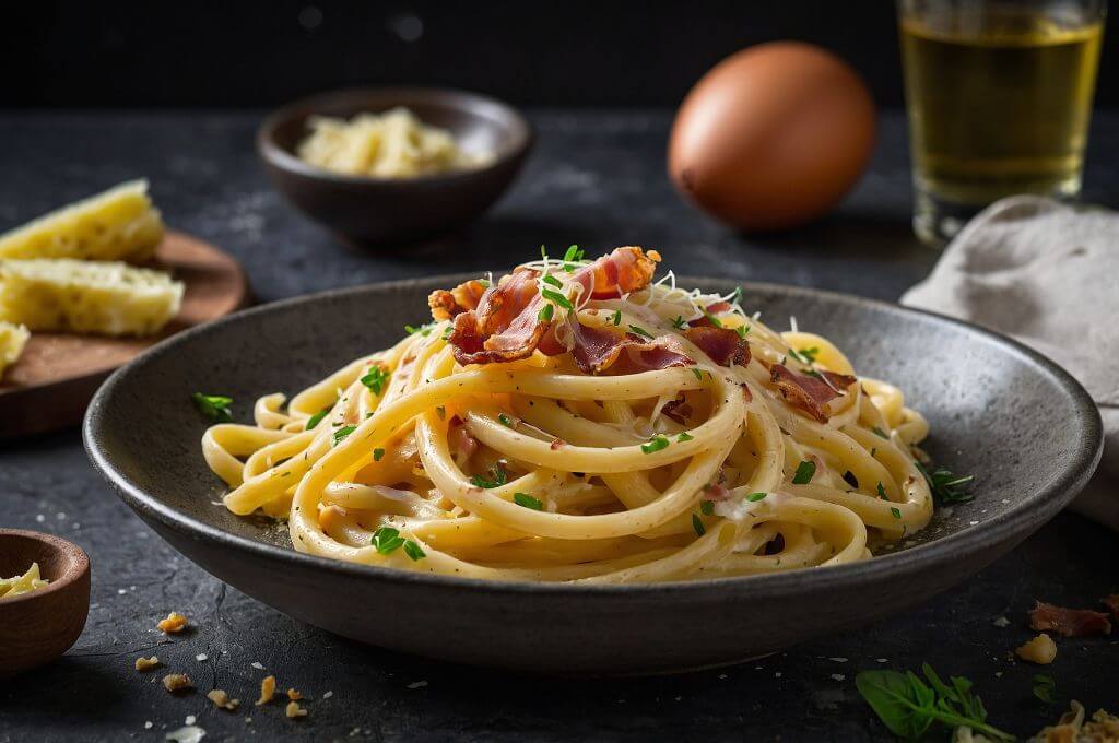 Fetuccini a la carbonara: El clásico italiano para lucirte en la cocina