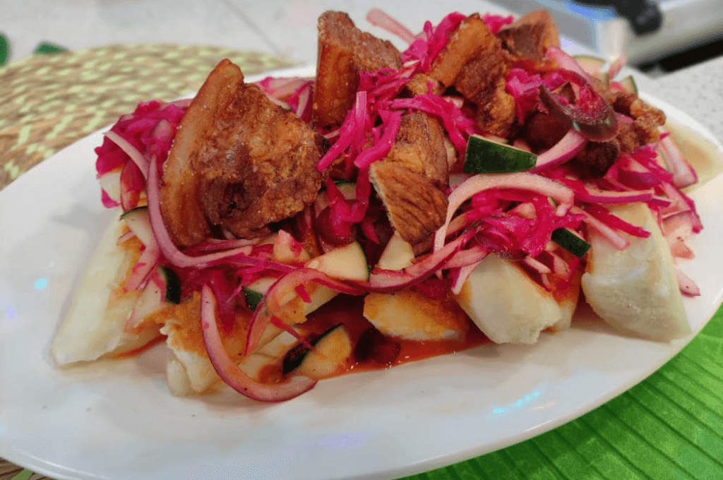 Yuca con chicharrón - Buen Provecho - Las mejores recetas de cocina