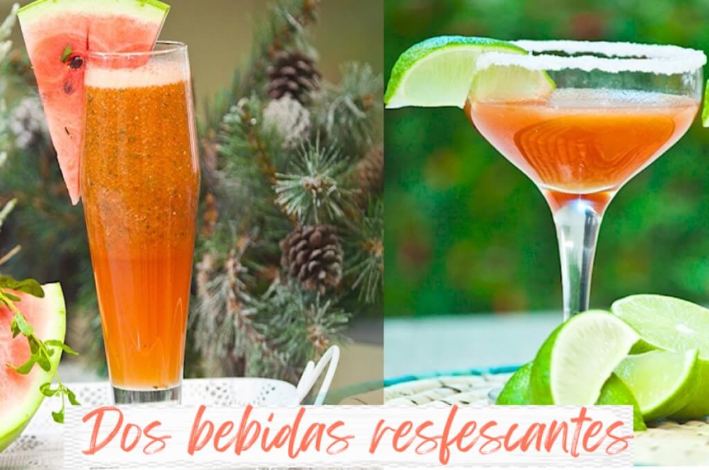 Dos bebidas refrescantes