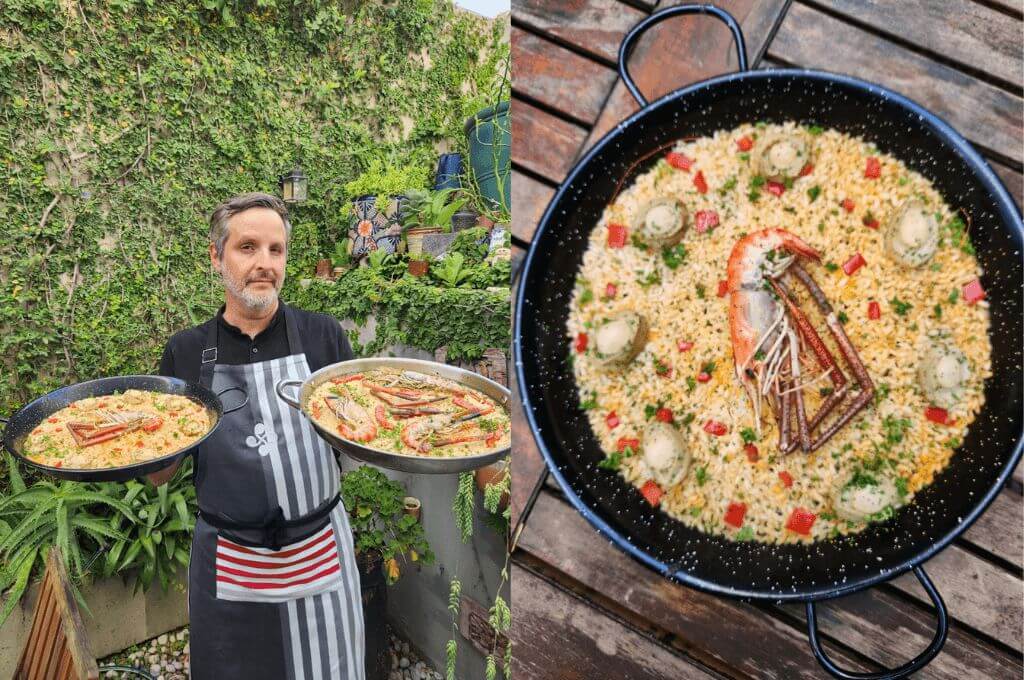 Carlos Leal se considera un amante de la paella, por lo que no dudo en ningún momento para inscribirse en este concurso.