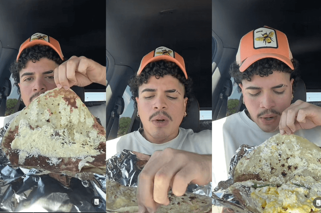 Las baleadas hondureñas cautivan paladares. Imágenes del Tiktok de @Alexierfl