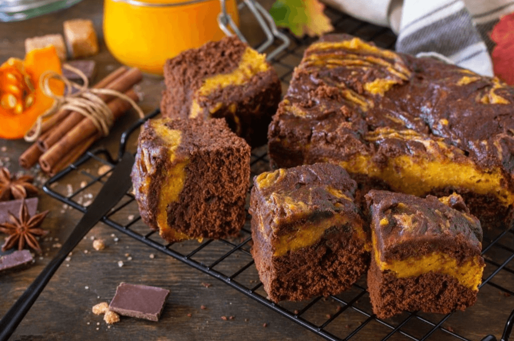 Los Pumpkin Spice Brownies son un choque de sabores únicos