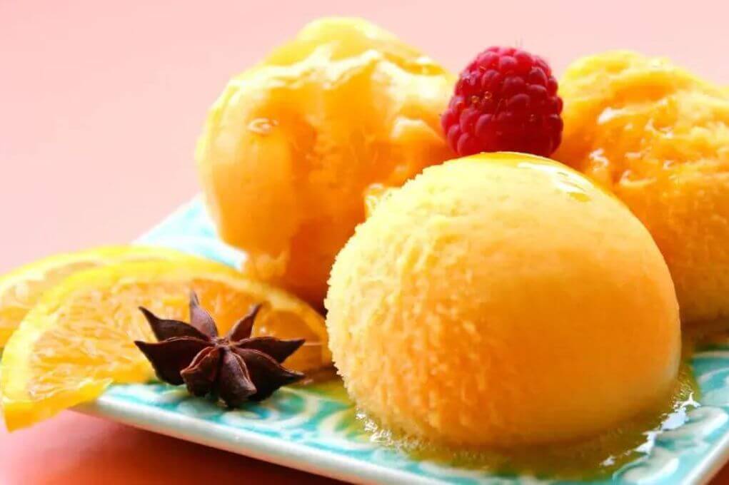 Sorbete de naranja