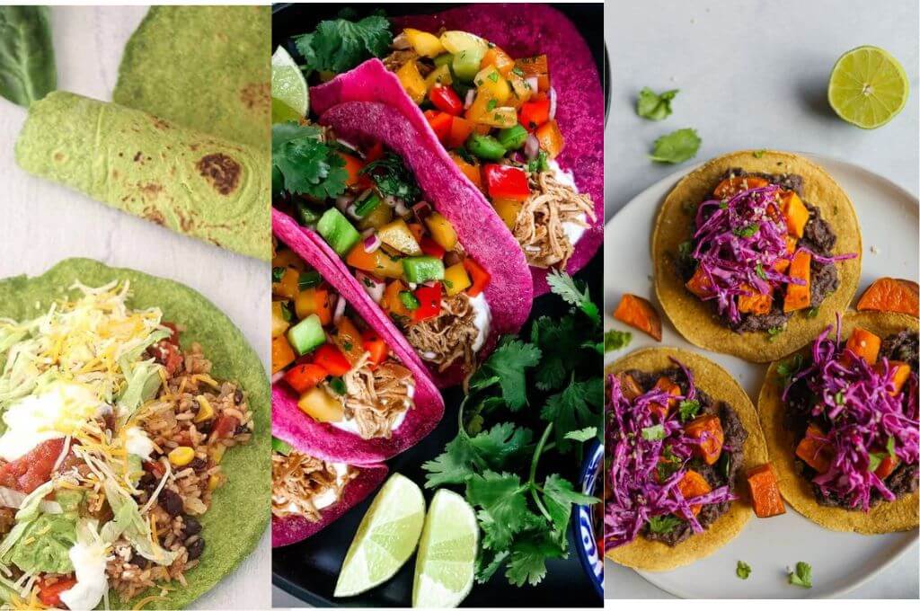 tortillas de colores