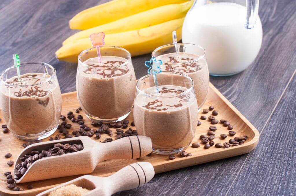 Recetas rápidas, un smoothie de café y banano