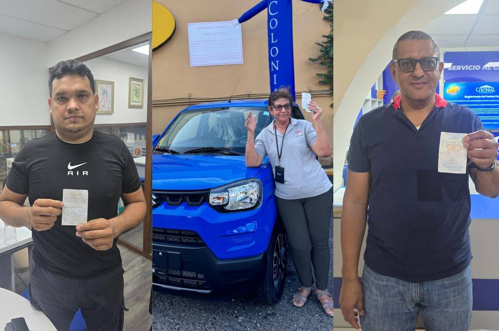 Ganadores del sorteo Año Nuevo, Carro Nuevo.