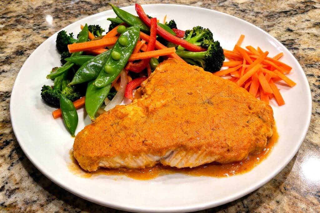 Tilapia con vegetales